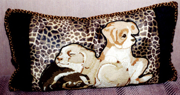 Cushion with Embroidery