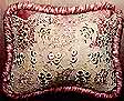 Pink Cushion with Lace