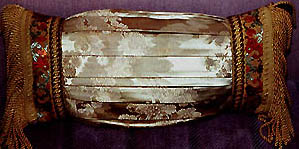 Cushion with Antique Trim and Tassels